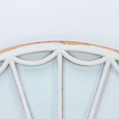 A half round painted iron transome window French C 1900  - 2997530