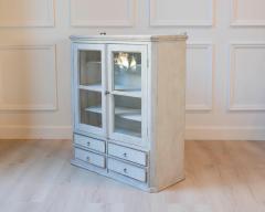 A hanging cabinet from Sweden with glass doors in grey - 4458454