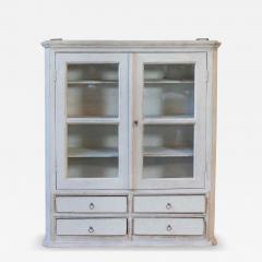 A hanging cabinet from Sweden with glass doors in grey - 4458917