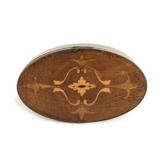 A harewood marquetry tea caddy with Royal Provenance - 3250077