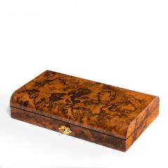 A high Victorian burr walnut games box - 3182405