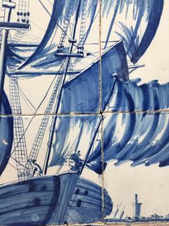 A large 18th century Dutch Maritime Tile Panel - 4571050