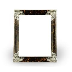 A large Art Deco silver mounted tortoiseshell easel mirror - 3416596