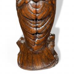 A large Black Forest Lindenwood eagle owl attributed to the Ruef Brothers - 2172297