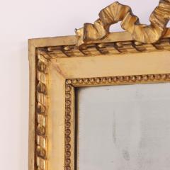 A large French Neoclassical Revival giltwood mirror with ribbon crest C 1890  - 4293164