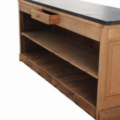 A large French oak store counter C 1900  - 4232280