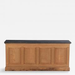 A large French oak store counter C 1900  - 4234936