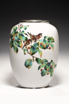 A large Japanese cloisonne vase - 1214644