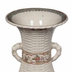 A large Meiji period Satsuma earthenware floor vase - 2344728