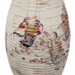 A large Meiji period Satsuma earthenware floor vase - 2344733