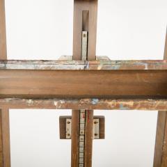 A large adjustable antique artist easel from France - 1823378