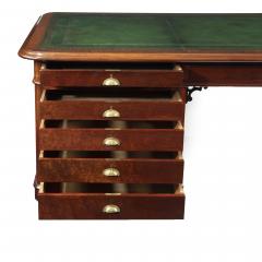 A large and imposing Victorian mahogany partners desk - 3039432