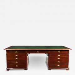 A large and imposing Victorian mahogany partners desk - 3045298