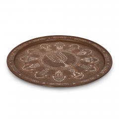A large and very rare silver inlaid antique Judaica tray - 3188180