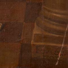 A large antique Christian painting of the vision of Saint Francis - 4121698