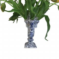 A large blue and white Delftware tulipiere - 4569303