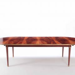 A large bronze mounted flame mahogany dining table Circa 1945  - 3019963