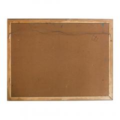A large oil on masonite painting depicting a city view painting  - 3408014