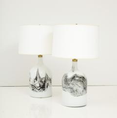 A large pair of Holmegaard lamps Designed by Michael Bang - 3305392