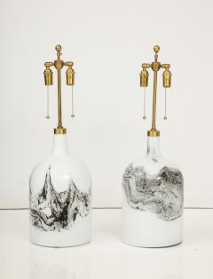 A large pair of Holmegaard lamps Designed by Michael Bang - 3305393