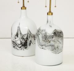 A large pair of Holmegaard lamps Designed by Michael Bang - 3305394