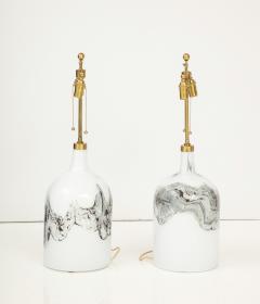 A large pair of Holmegaard lamps Designed by Michael Bang - 3305400