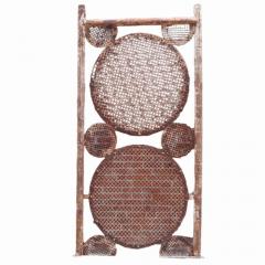 A large pair of iron panels with circle motif C 1940  - 4226180