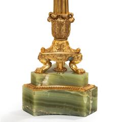 A large pair of onyx and ormolu lamps - 1443862