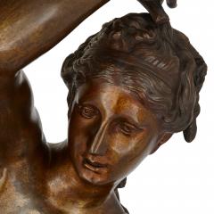 A large patinated bronze figure of Ondine - 2694065