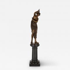 A large patinated bronze figure of Ondine - 2700916