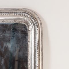 A large rectangular silver leaf French Louis Philippe mirror circa 1860  - 2850752