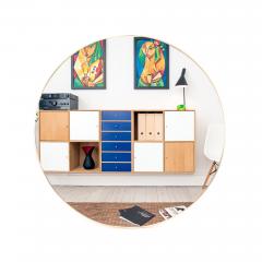 A large round brass mirror Italian Contemporary  - 2370777