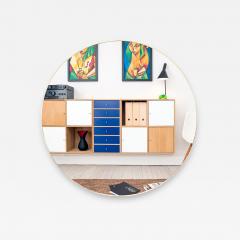 A large round brass mirror Italian Contemporary  - 2373621
