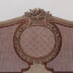 A late 19th Century French Directoire painted cane Daybed settee C 1880 - 2486836