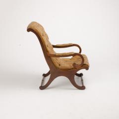 A late 19th Century leather armchair Campaign style - 1646964