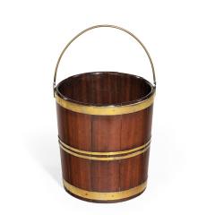 A late George III brass bound bucket - 1409003