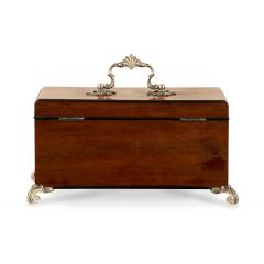 A late George III mahogany tea caddy - 3621122