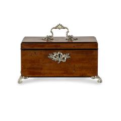 A late George III mahogany tea caddy - 3621123