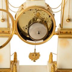 A late Louis XVI marble and ormolu portico clock - 3450480