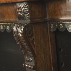 A late Regency rosewood breakfront open bookcase attributed to Gillows - 3057982