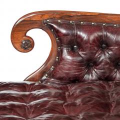 A late Regency rosewood chaise longue - 751934