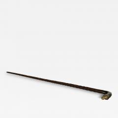 A late Victorian cane with a smiling dog s head top - 3719444