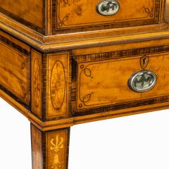 A late Victorian freestanding satinwood Carlton House desk - 2420012