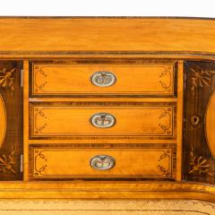 A late Victorian freestanding satinwood Carlton House desk - 2420018