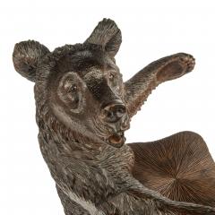 A linden wood Black Forest Bear armchair from Peter Trauffer - 3118303