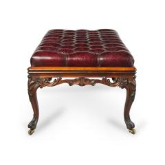 A long early Victorian rosewood stool - 3910920