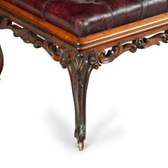 A long early Victorian rosewood stool - 3910922