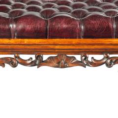 A long early Victorian rosewood stool - 3910926