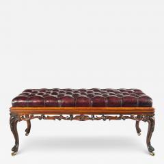 A long early Victorian rosewood stool - 3912249