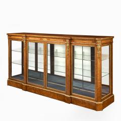 A mid Victorian burr walnut display cabinet - 1718940